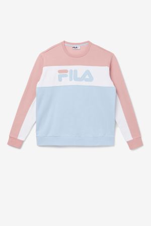 FILA Lesner Fleece Crew Tracksuits White,Mens Clothing | CA.OFPMCY642